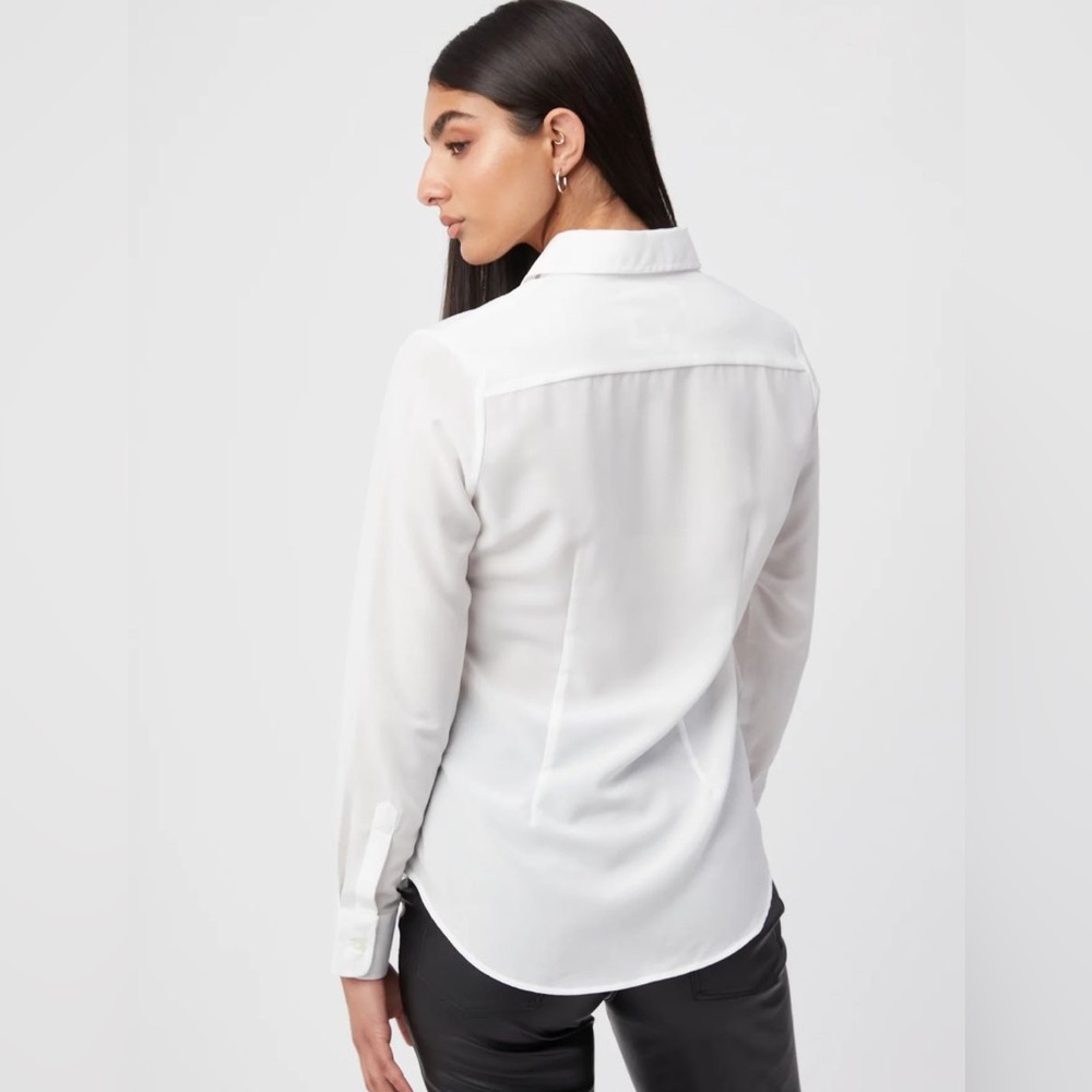NWT The Shirt by Rochelle Behrens The Signature Shirt in Cream - Picture 2 of 5